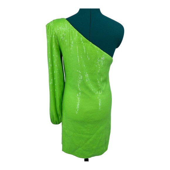 Steve Madden KATYA ONE-SHOULDER SEQUIN MINIDRESS worn once - Picture 4 of 11